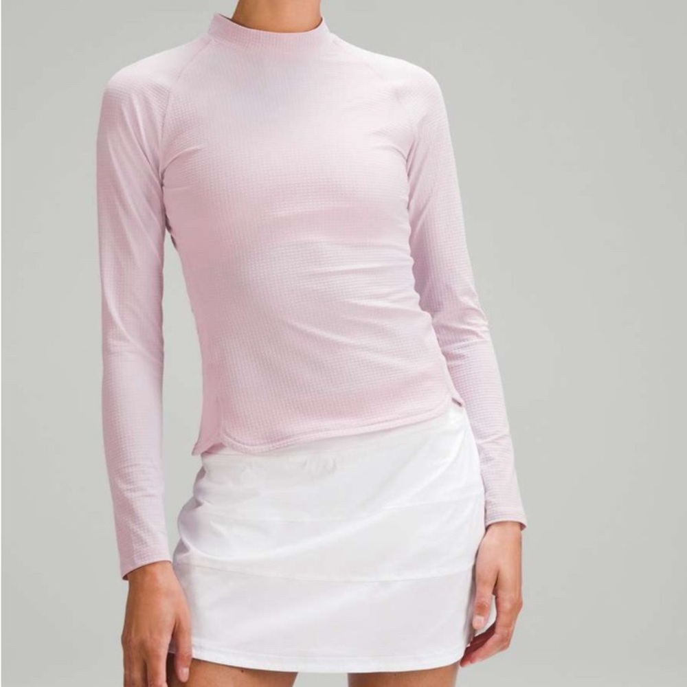 Lululemon Grid-Texture Tennis Long-Sleeve Shirt
Pink Peony size 2 NWT